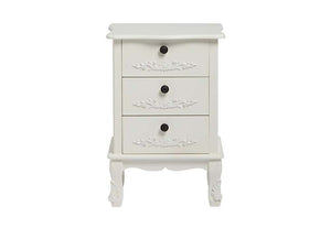 LPD Furniture Antoinette Black and White 3 Drawer Chest (6113121829038)