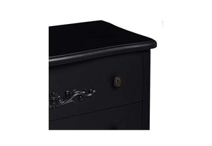 LPD Furniture Antoinette Black and White 3 Drawer Chest (6113121829038)