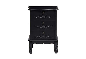 LPD Furniture Antoinette Black and White 3 Drawer Chest (6113121829038)